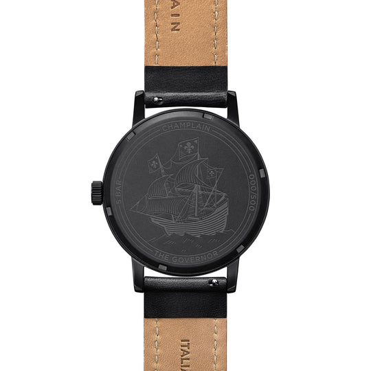 Triple Black Governor Watch by Champlain